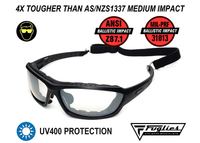 ADF10 Ballistics Clear Military Safety Glasses